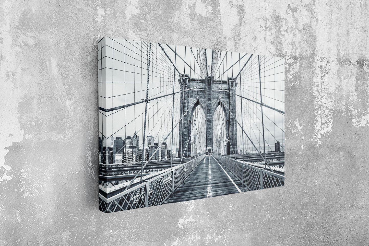 Brooklyn Bridge, Large Glass Wall Art