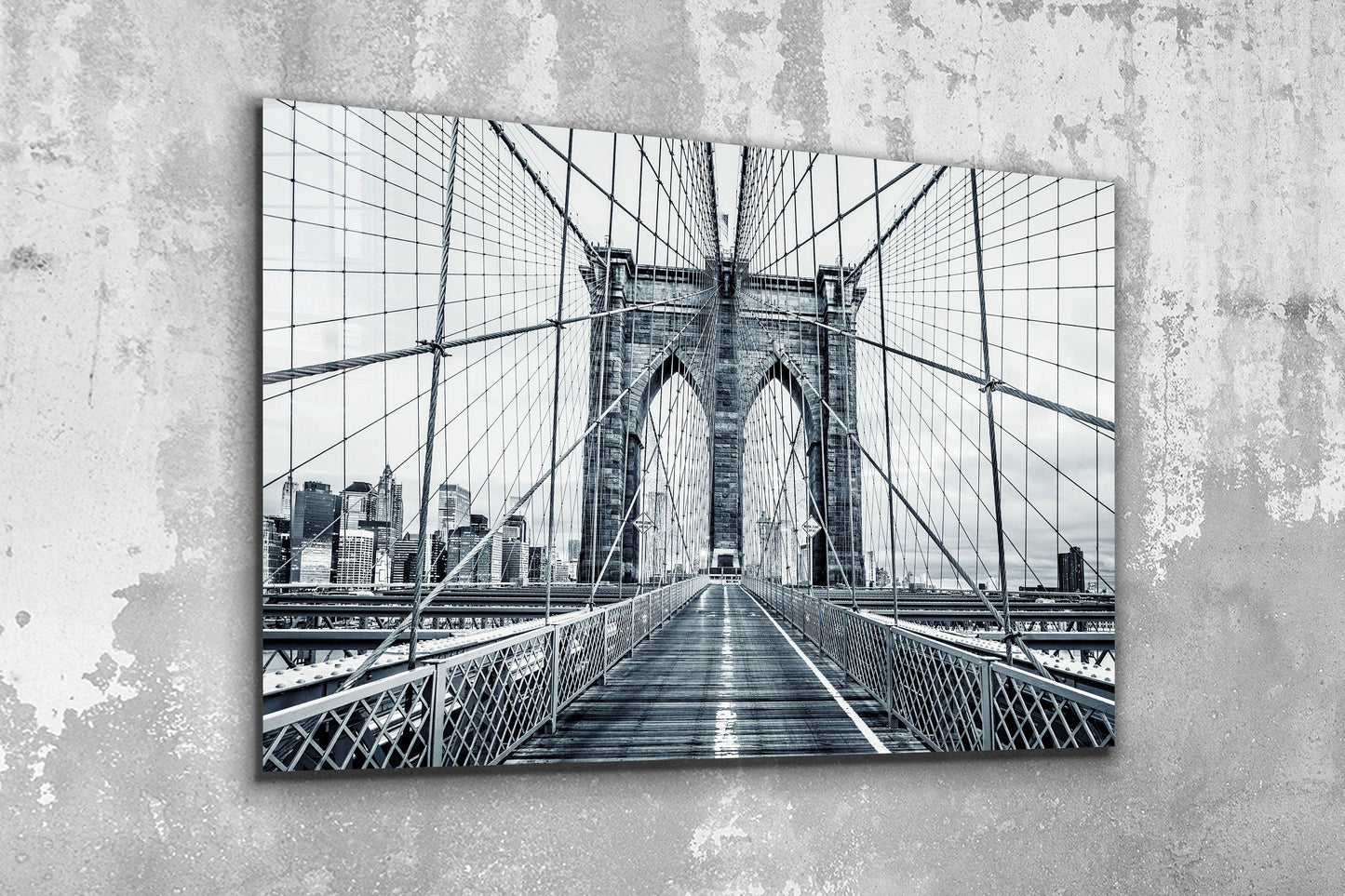 Brooklyn Bridge, Large Glass Wall Art