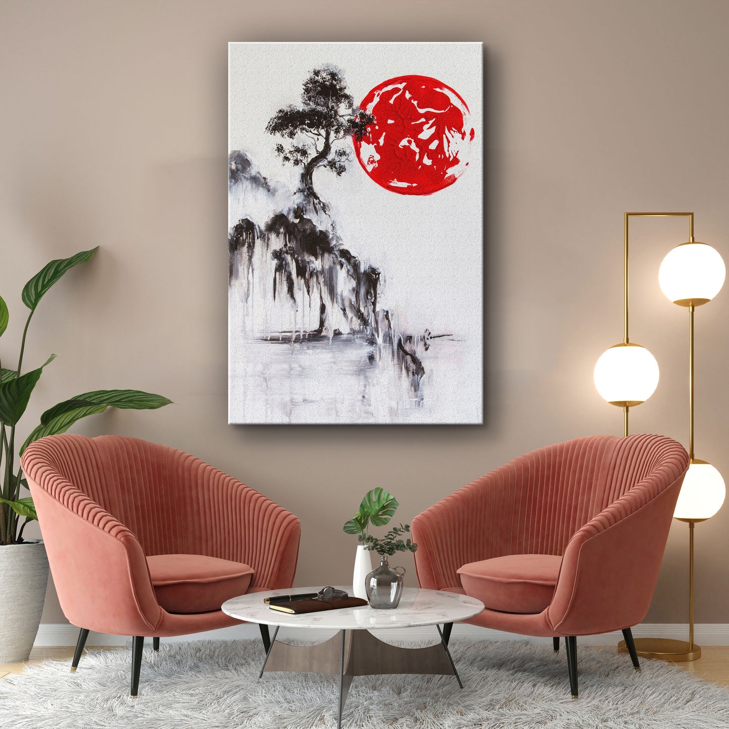 Asian, Large Glass Wall Art