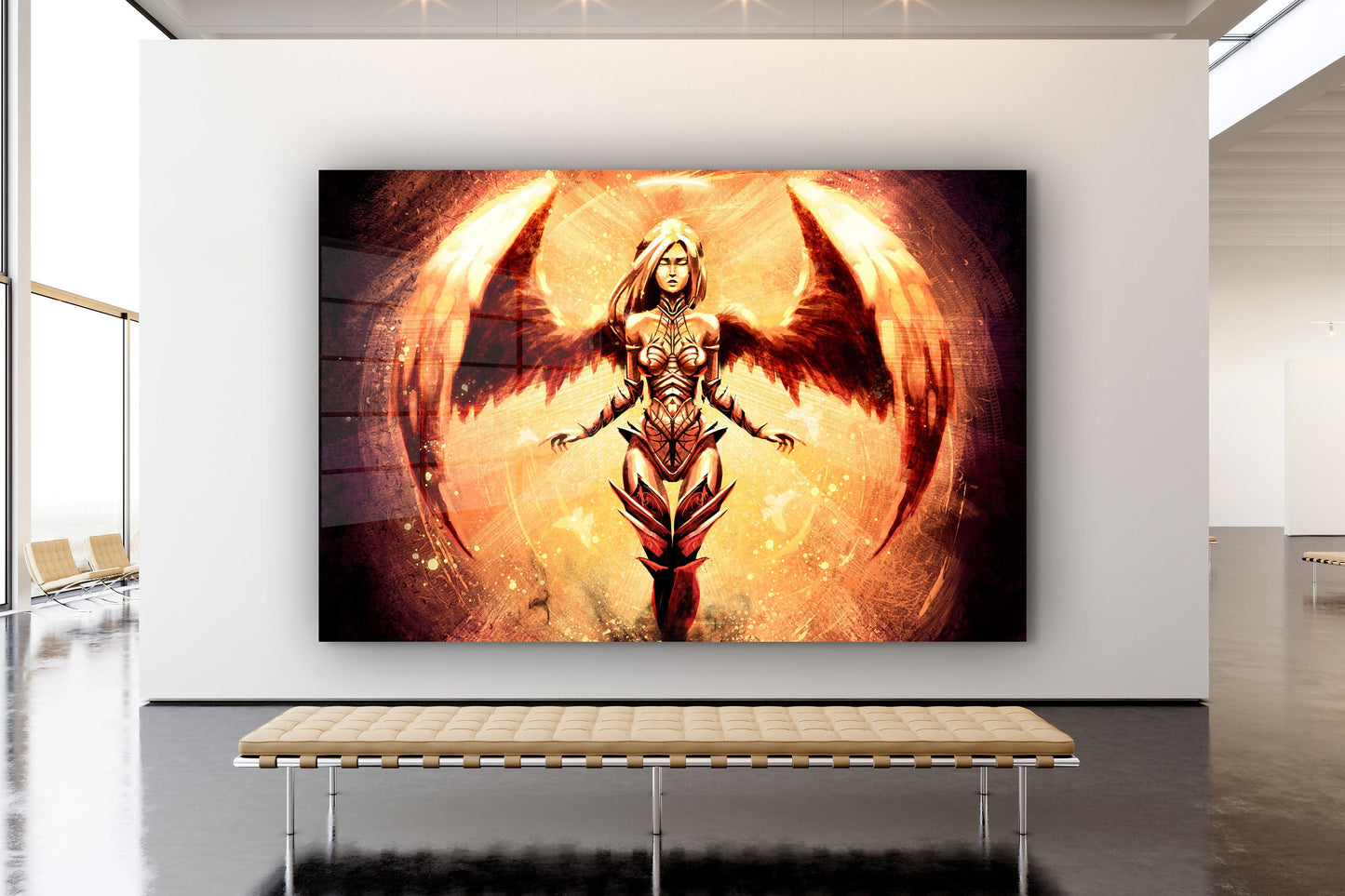 Angel, Large Glass Wall Art