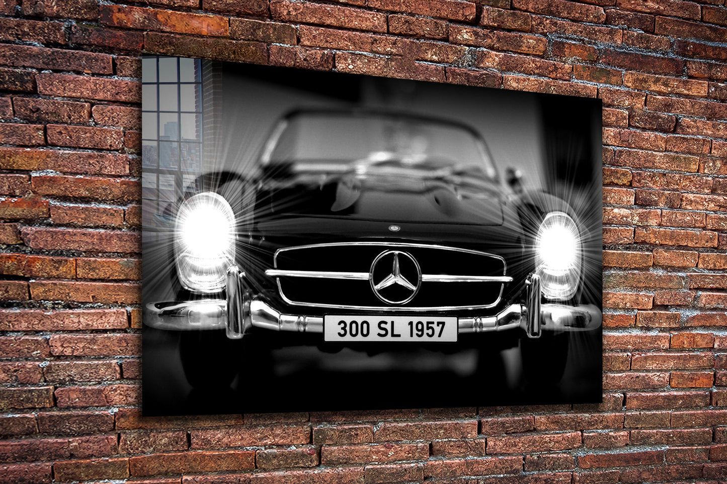Classic Car, Large Glass Wall Art