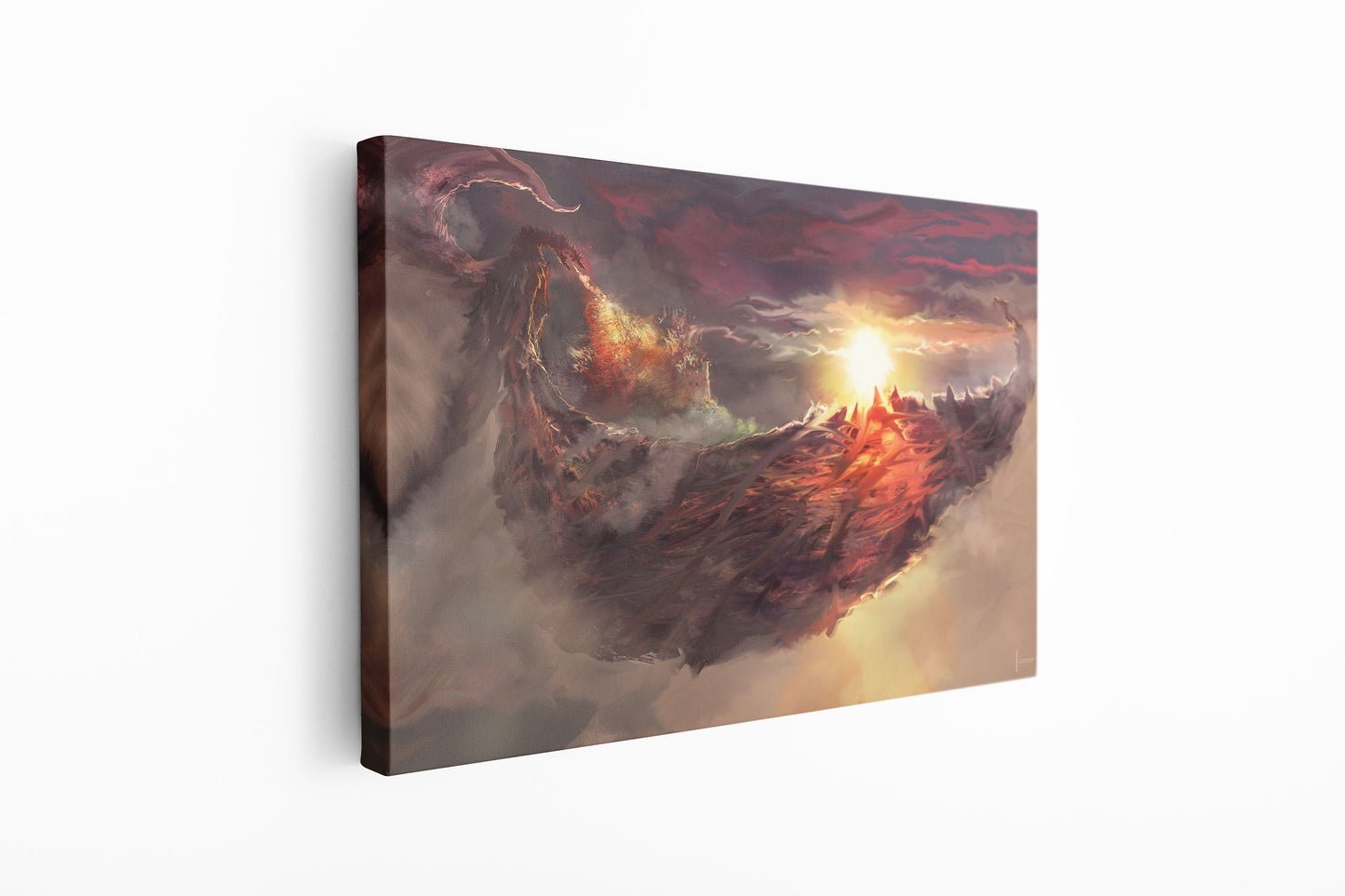 The Dragon, Large Glass Wall Art