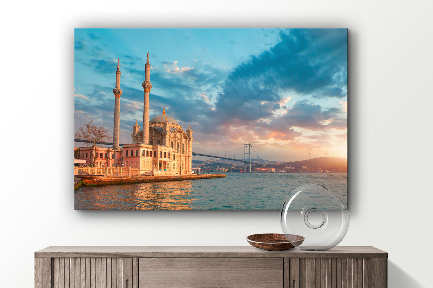 Mosque, Large Glass Wall Art