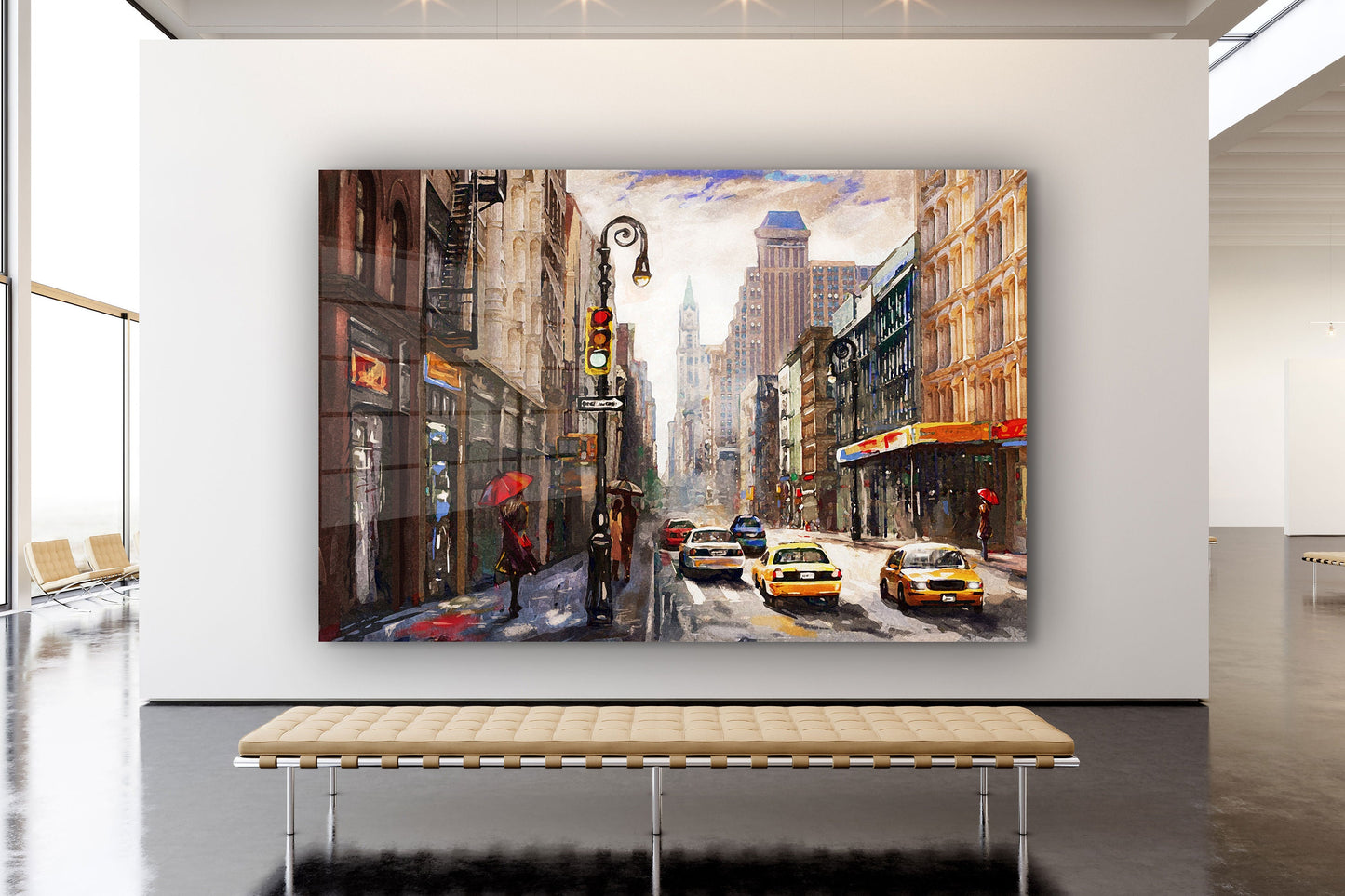New York City, Large Glass Wall Art