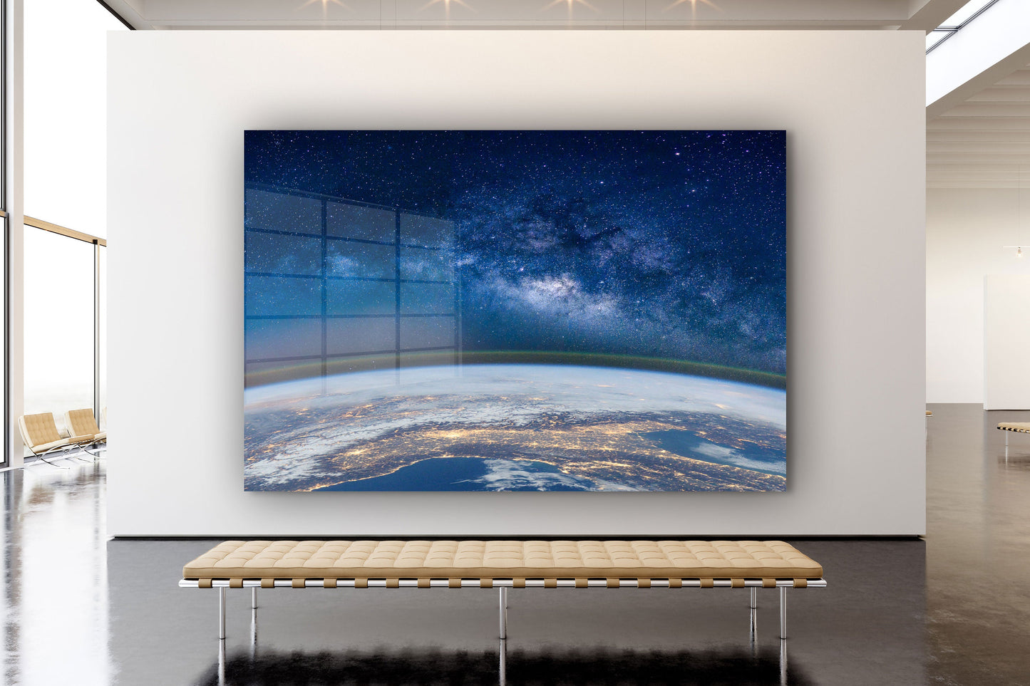 Space, Large Glass Wall Art