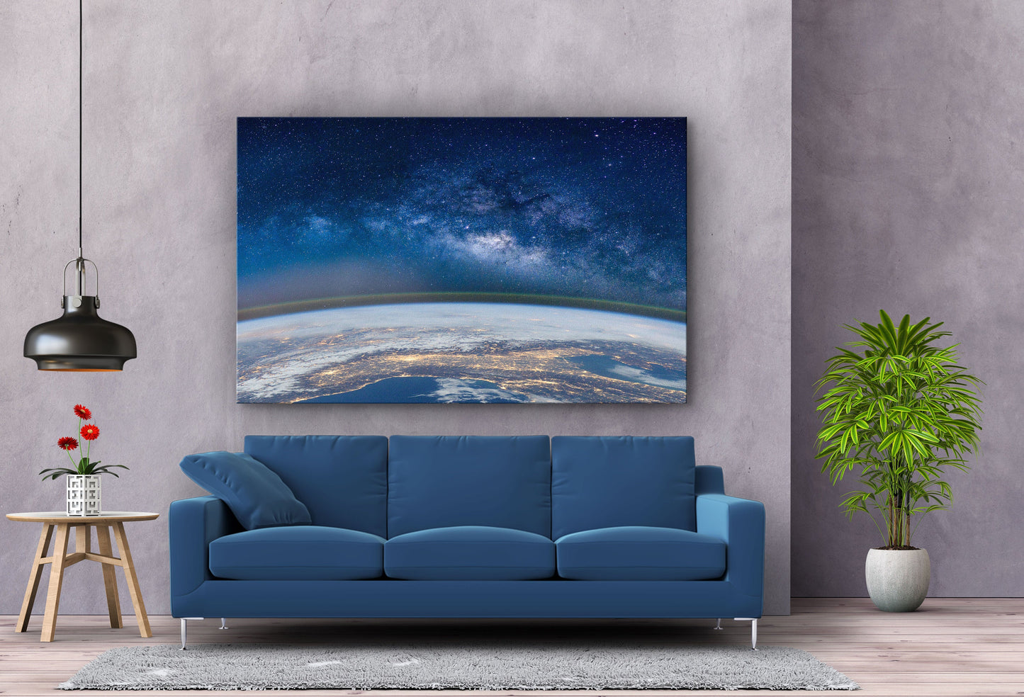 Space, Large Glass Wall Art