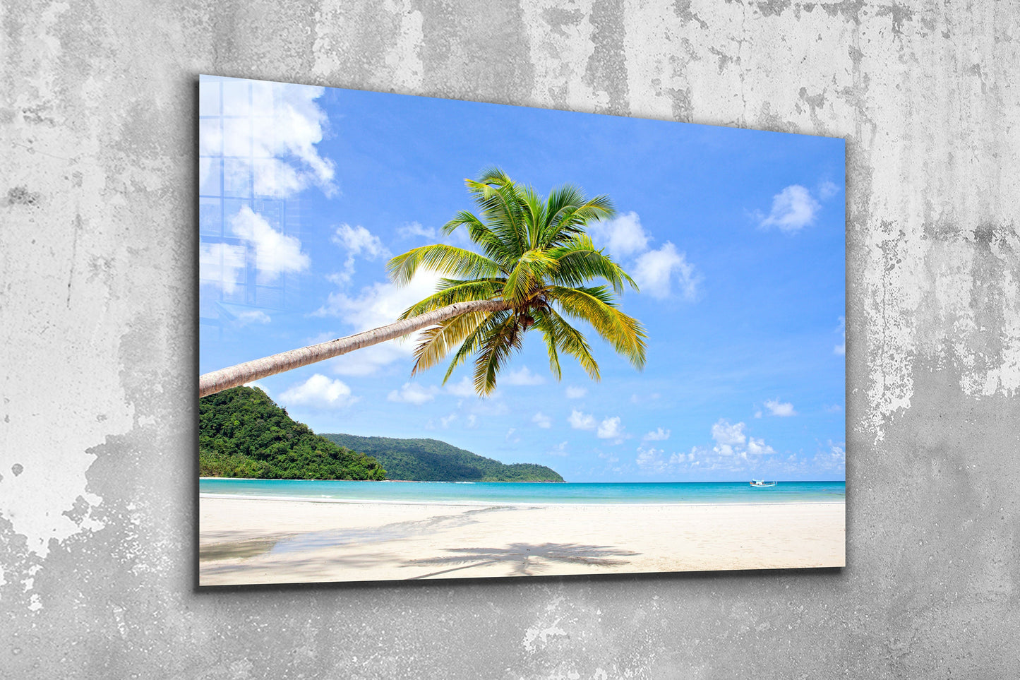 Tropical Scenery, Large Glass Wall Art