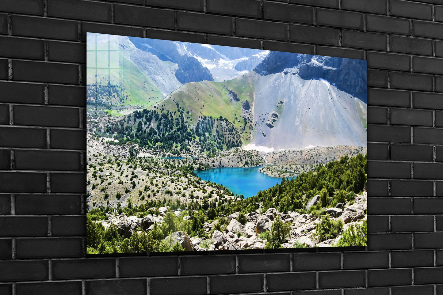 Mountain Large Glass Wall Art
