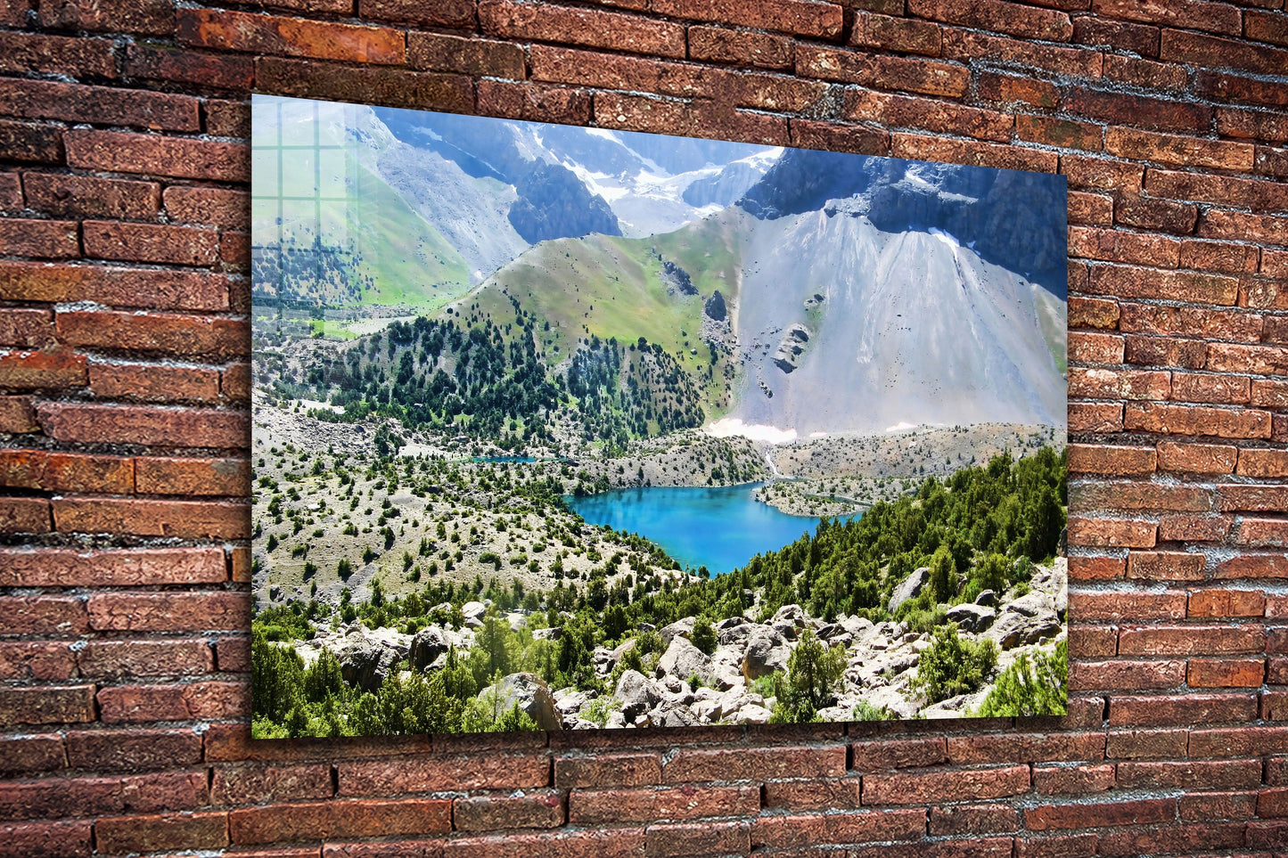 Mountain Large Glass Wall Art
