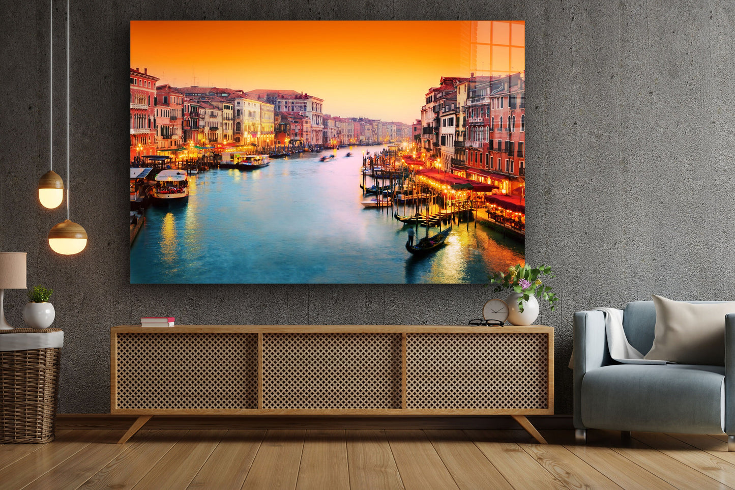 Scenery, Large Glass Wall Art