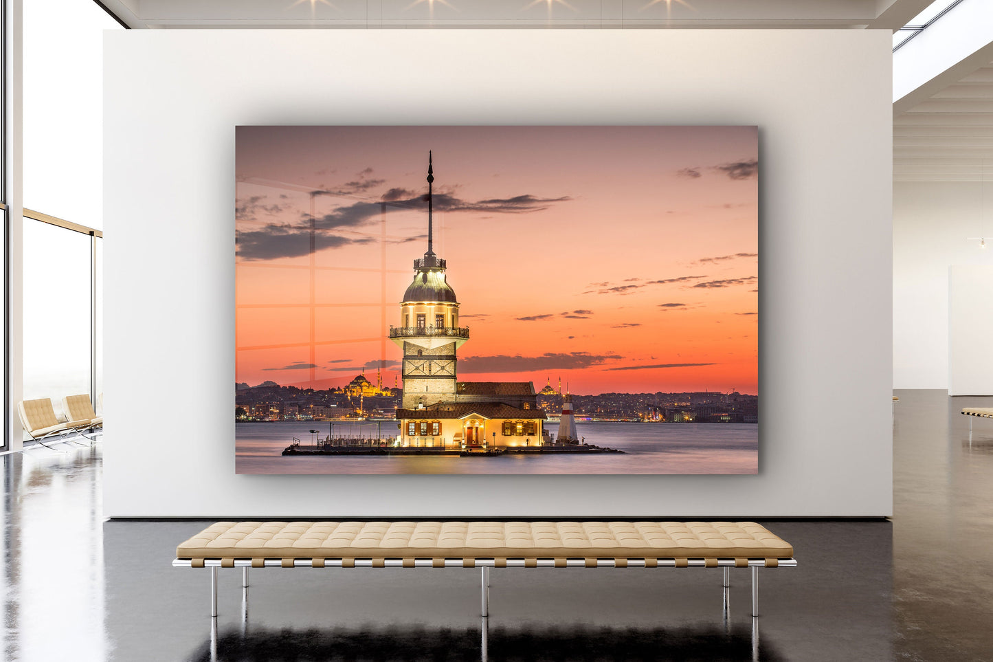 Maiden's Tower, Large Glass Wall Art
