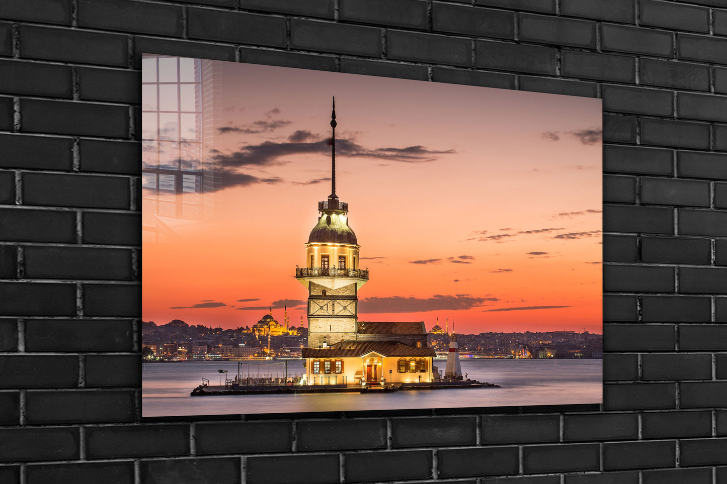 Maiden's Tower, Large Glass Wall Art