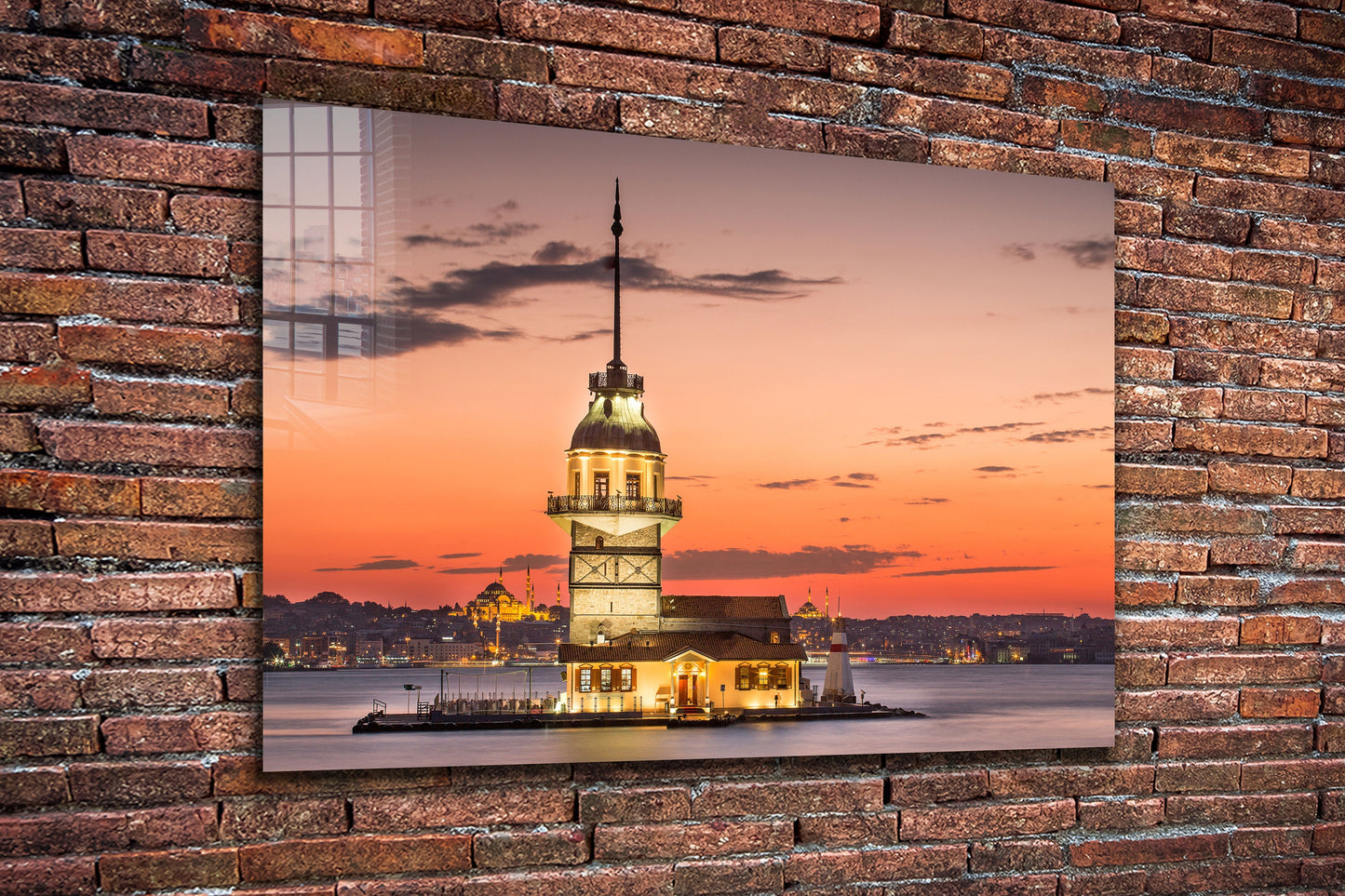 Maiden's Tower, Large Glass Wall Art
