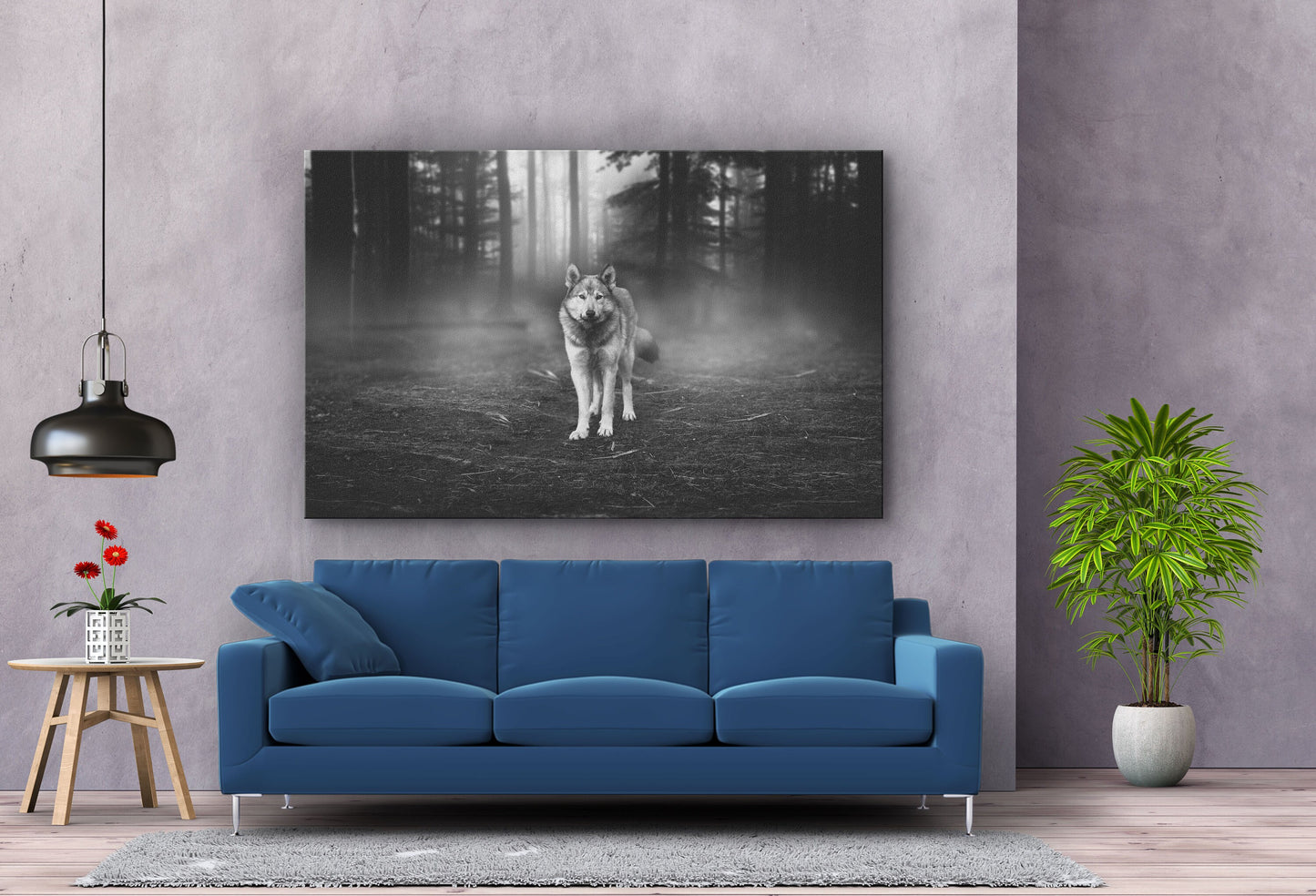Wolf, Large Glass Wall Art