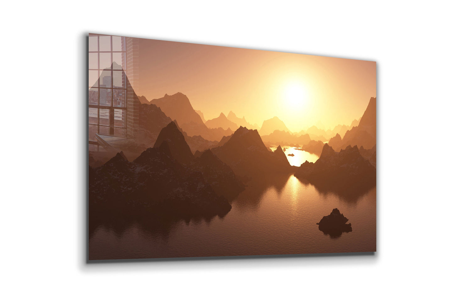 Sunset Bay, Large Glass Wall Art