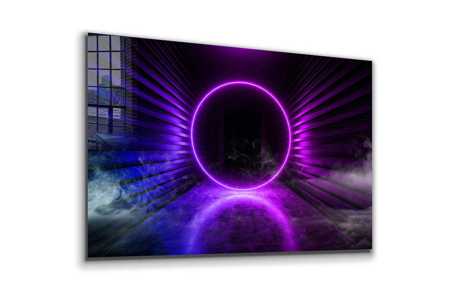 Ring of Light, Large Glass Wall Art