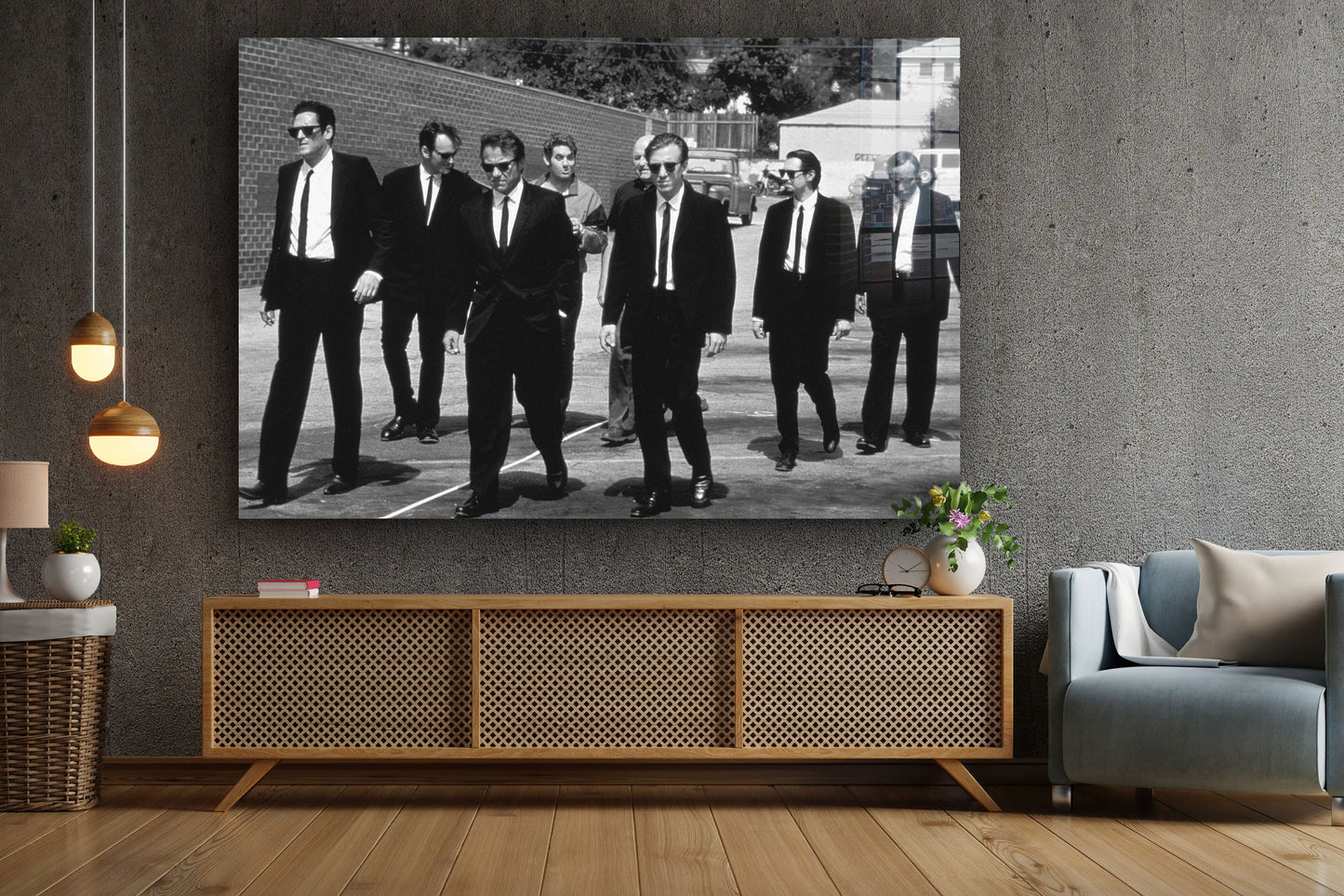 Reservoir Dogs, Large Glass Wall Art