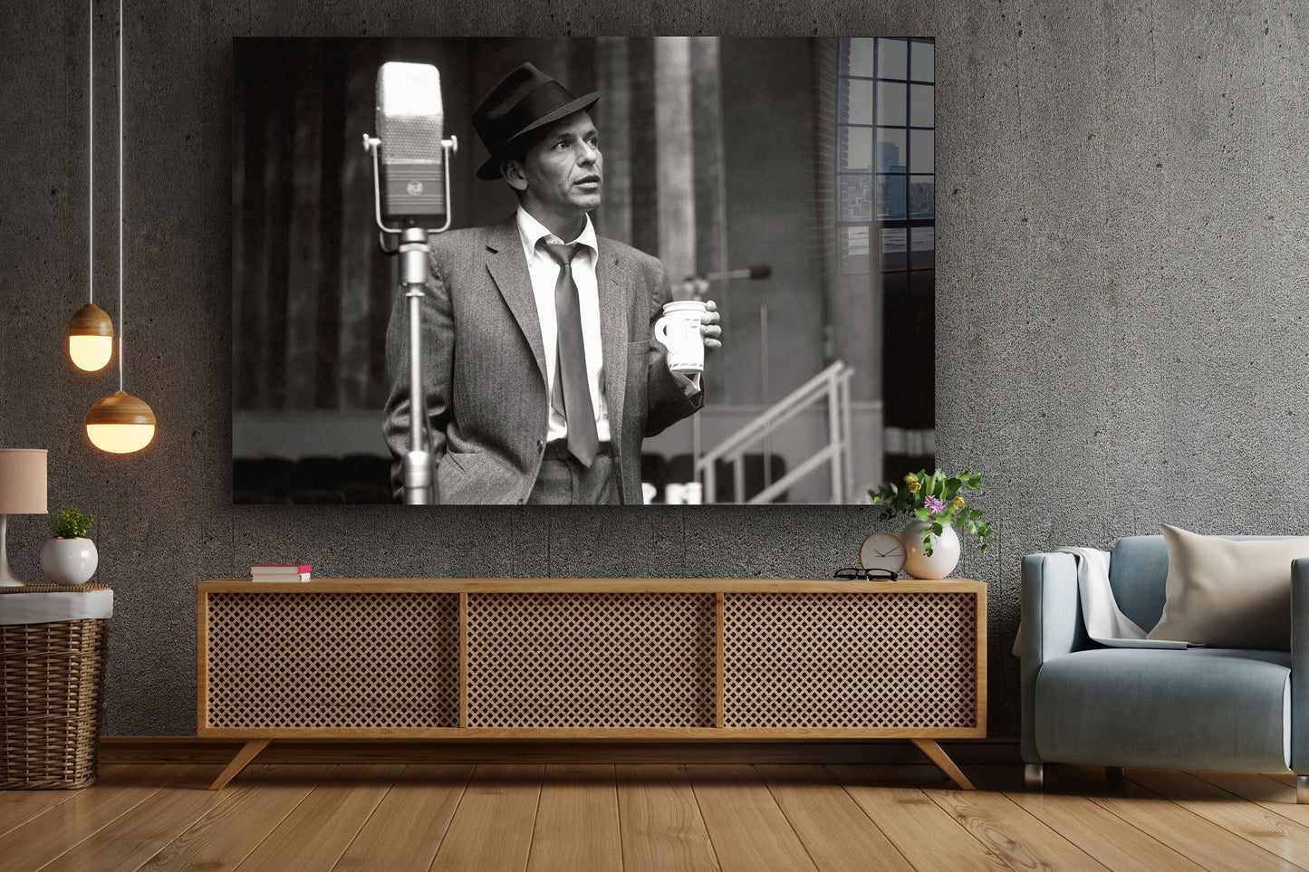 Frank Sinatra, Large Glass Wall Art