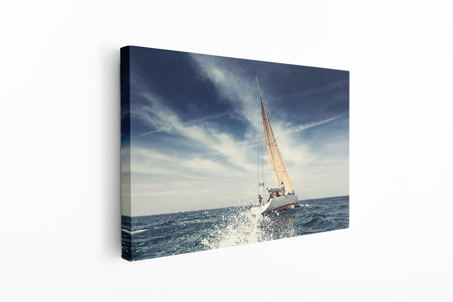 Sailboat, Large Glass Wall Art