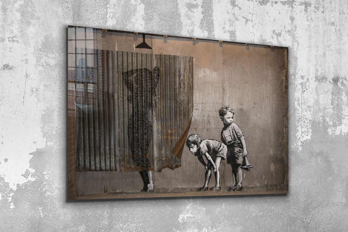 Banksy Print, Large Glass Wall Art