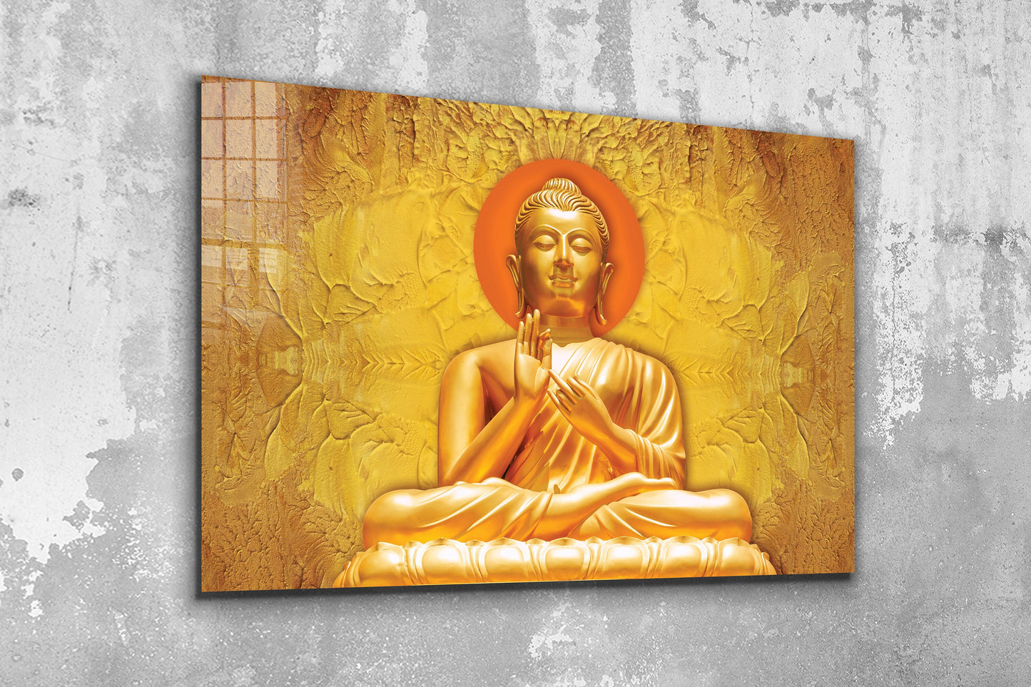 Buddha, Large Glass Wall Art