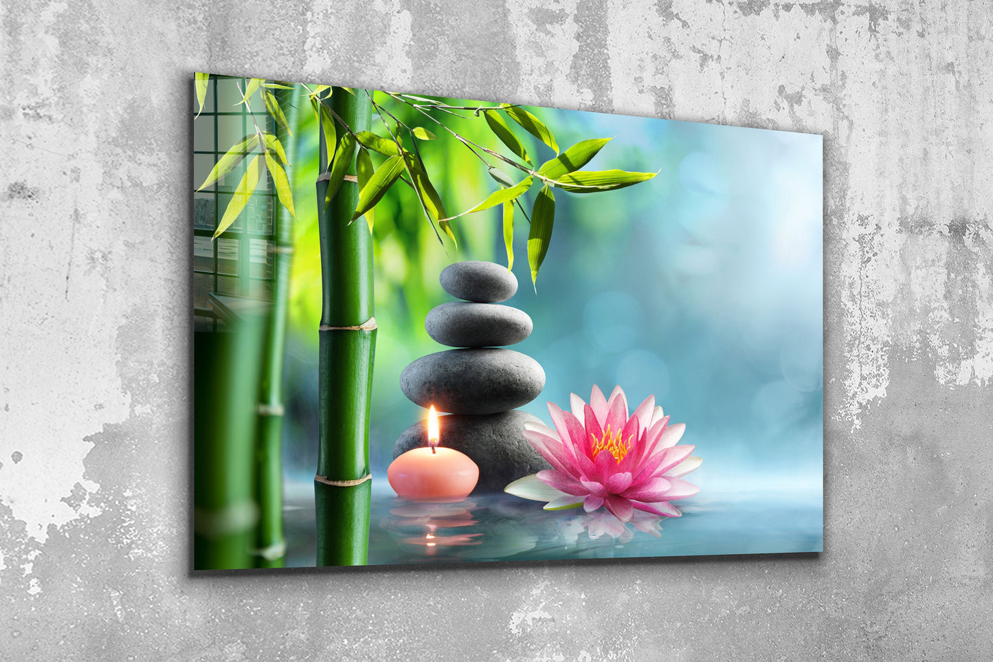 Zen, Large Glass Wall Art