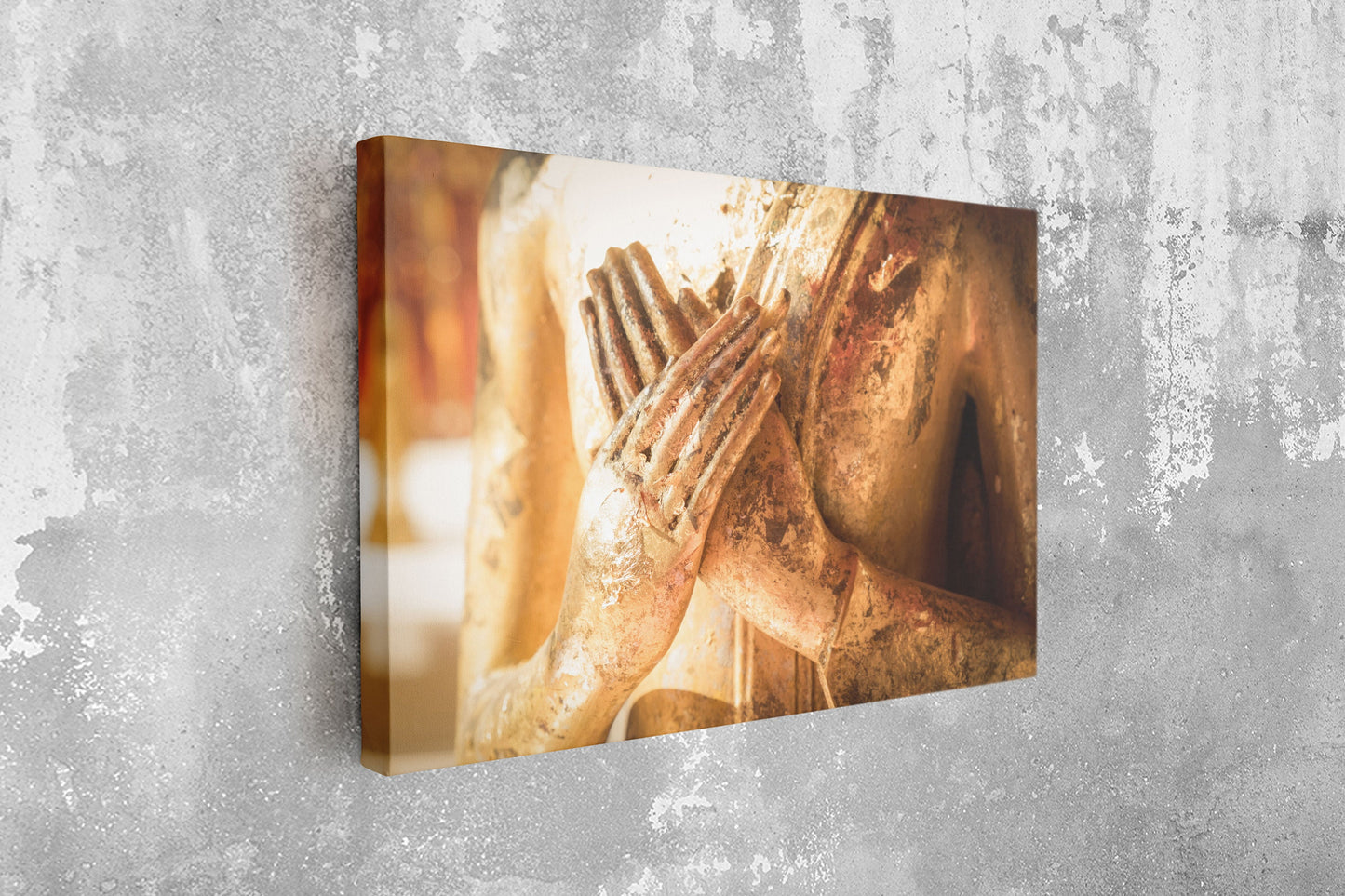 Buddha Close Up, Large Glass Wall Art
