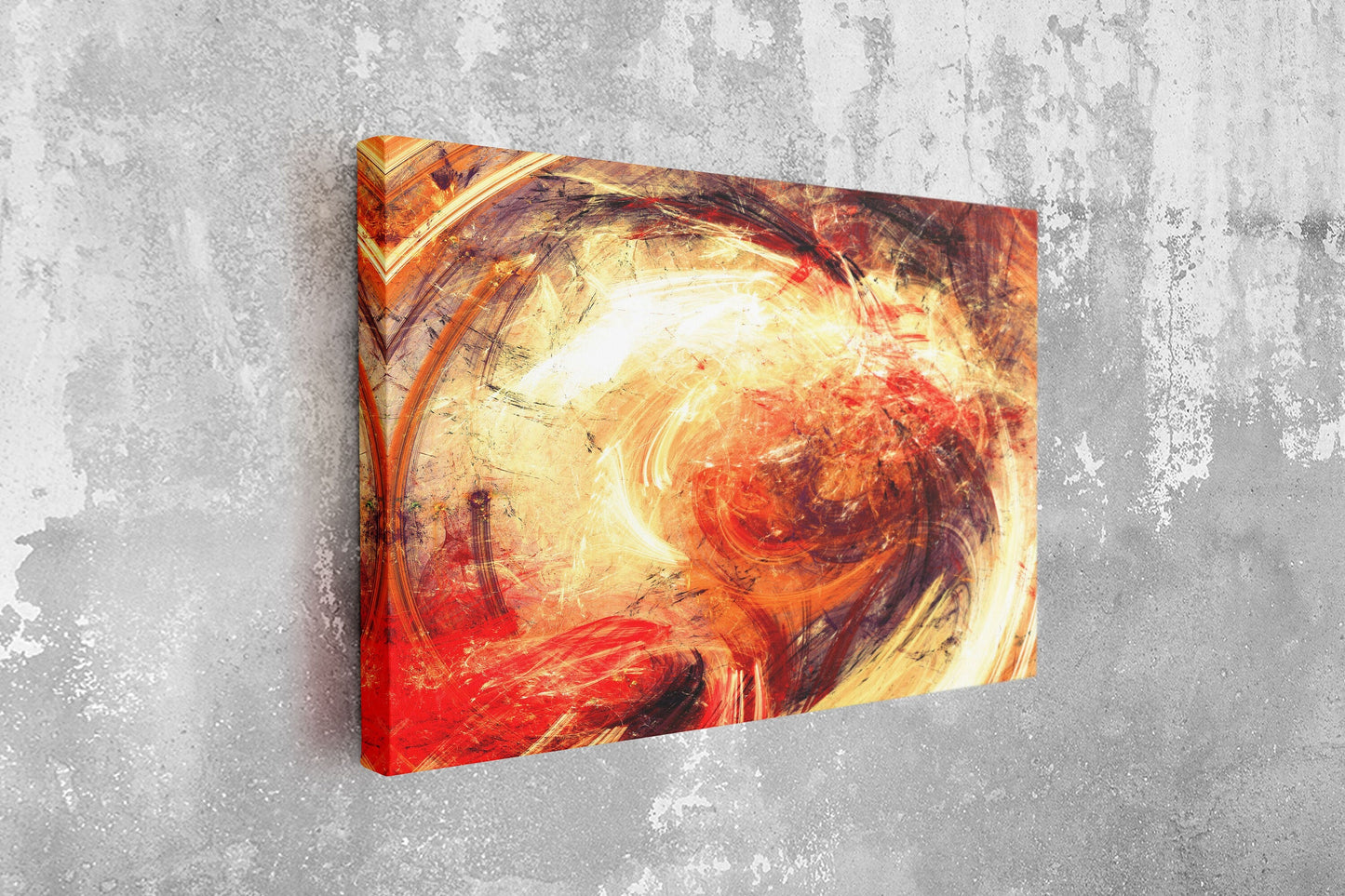 Abstract Painting, Large Glass Wall Art