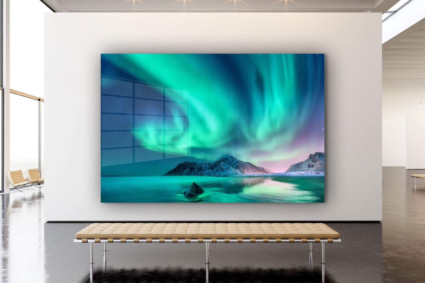 Aurelia Borealis, Large Glass Wall Art