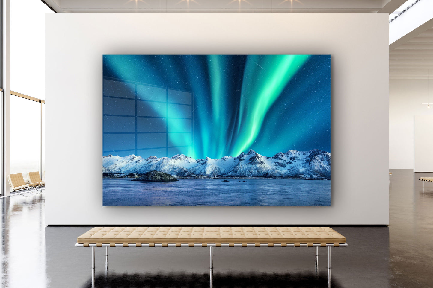 Northern Lights, Large Glass Wall Art