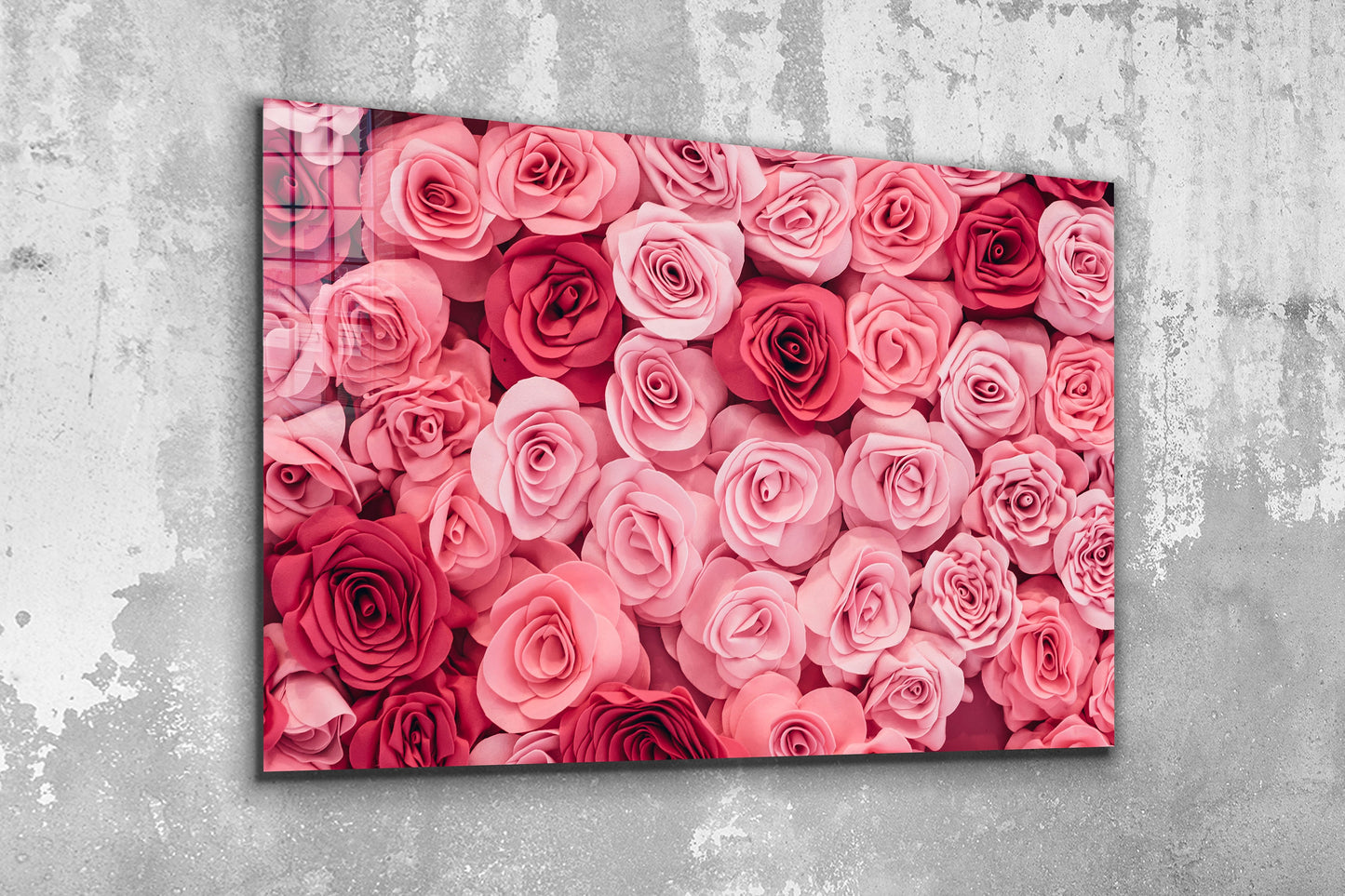 Roses, Large Glass Wall Art