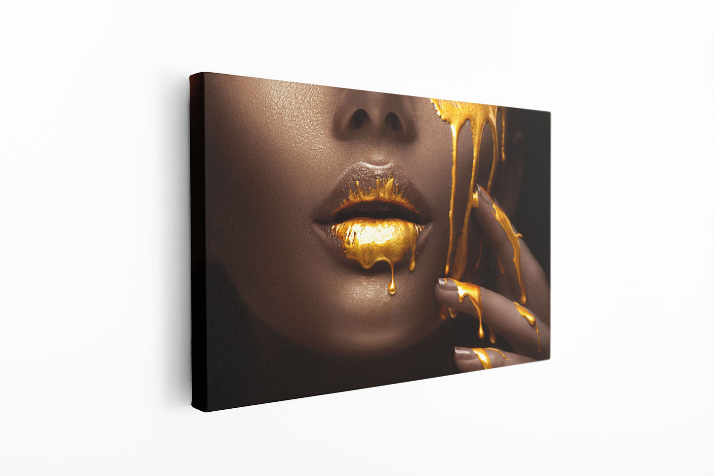 Golden Woman, Large Glass Wall Art