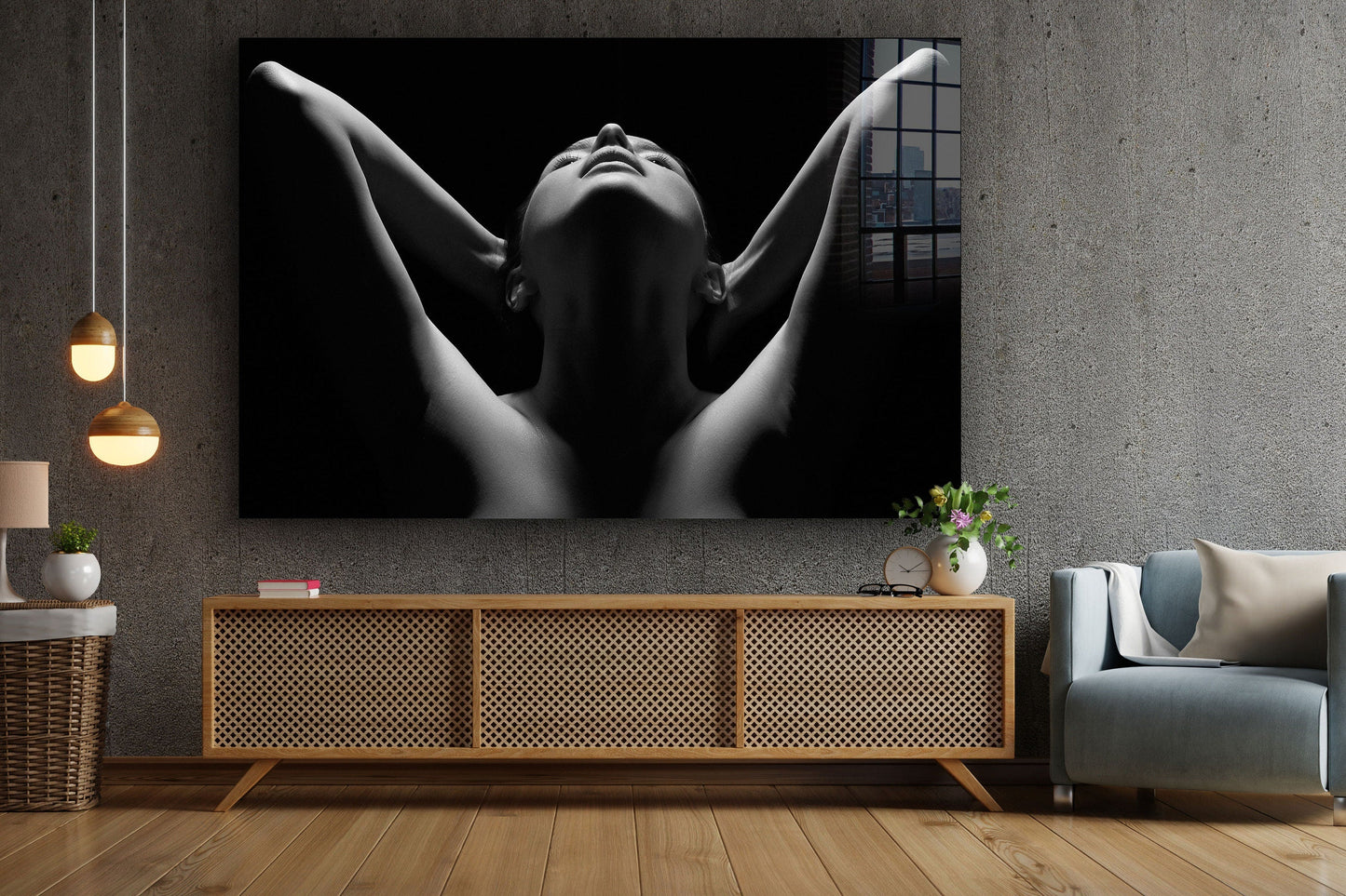Glamour, Large Glass Wall Art