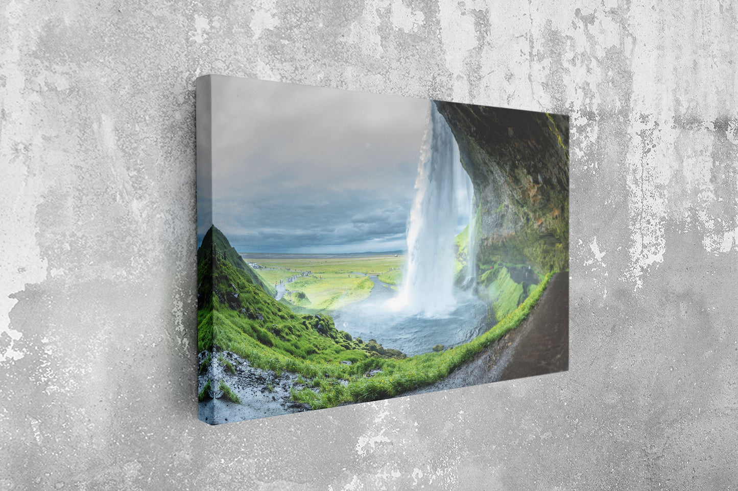 Seljalandsfoss Iceland, Large Glass Wall Art