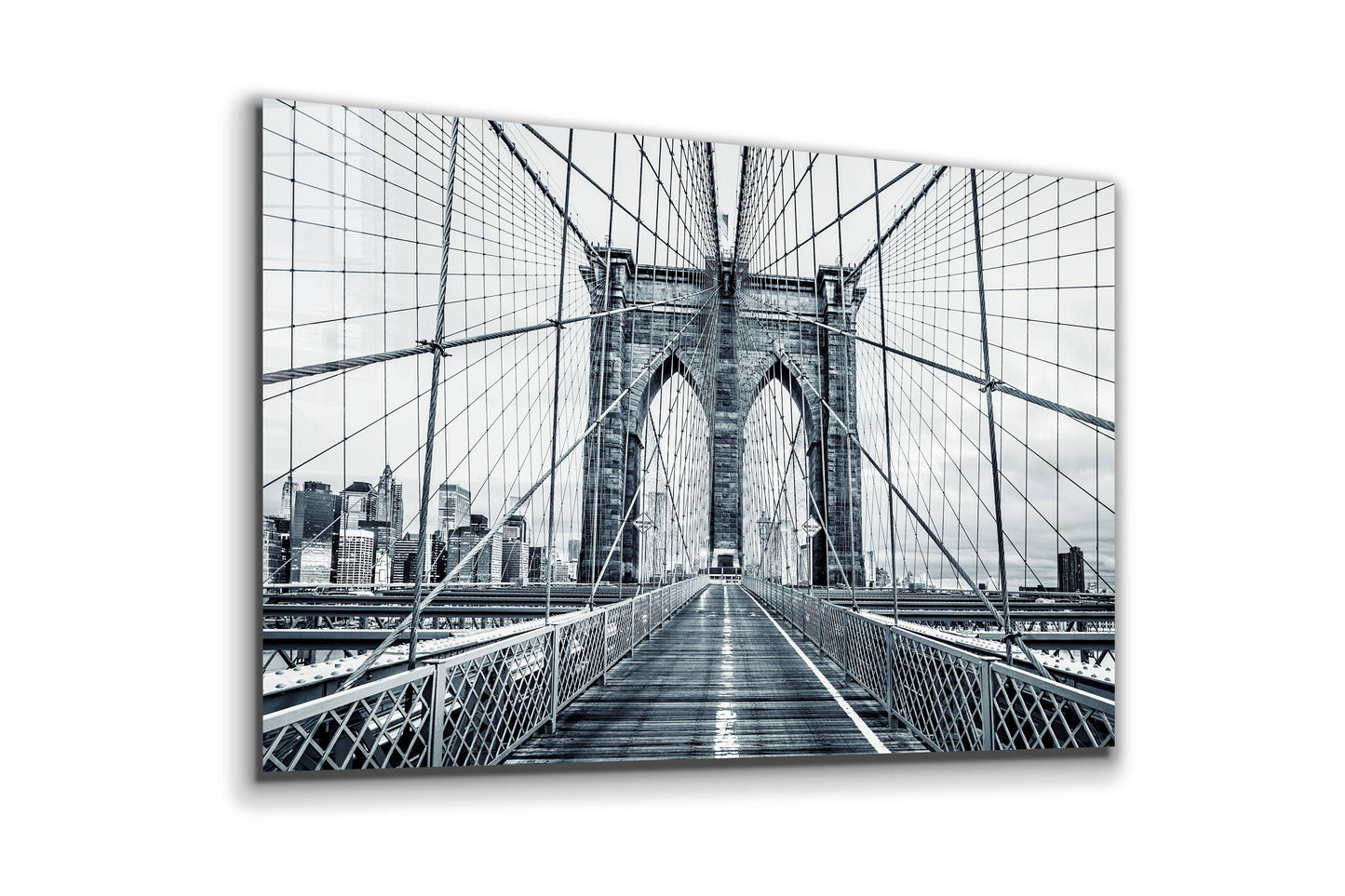 Brooklyn Bridge, Large Glass Wall Art