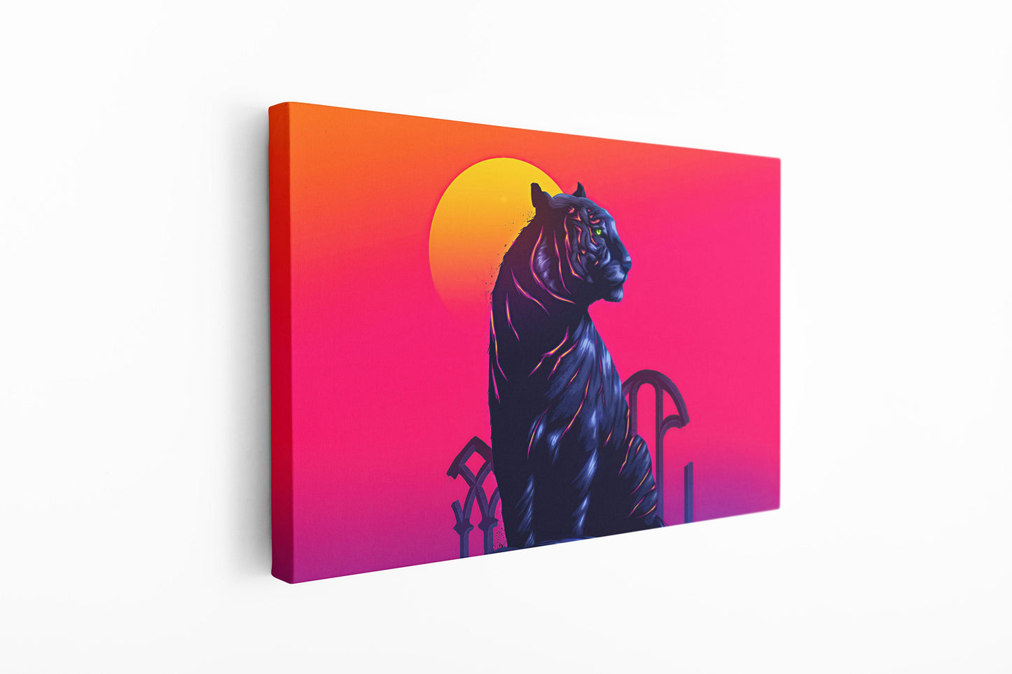 Puma Abstract, Large Glass Wall Art
