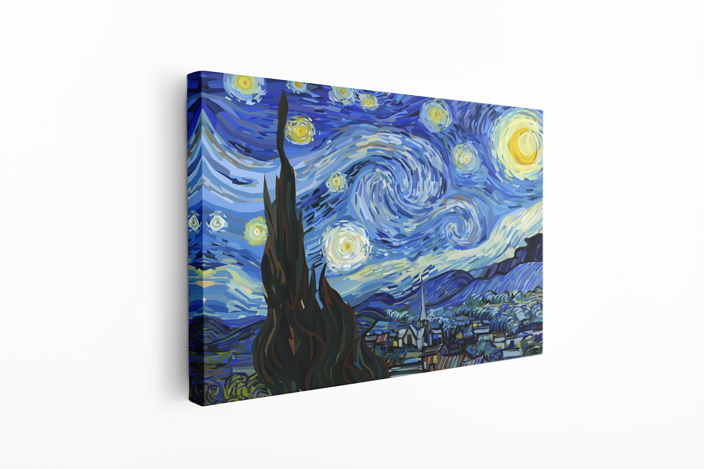 Starry Night Van Gogh, Large Glass Wall Art