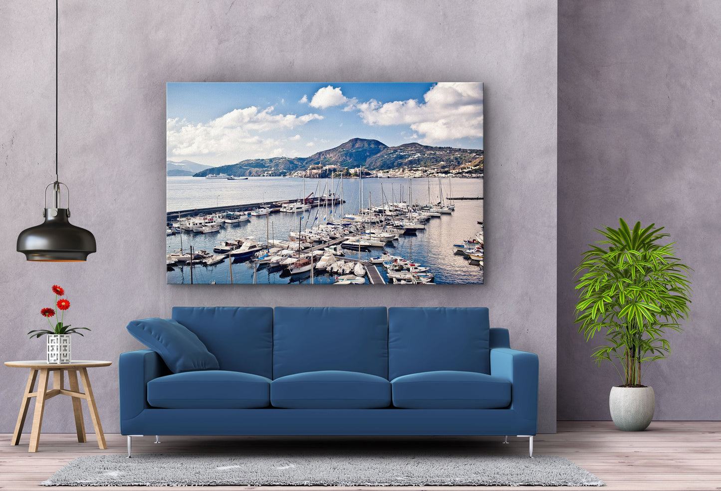 Marina, Large Glass Wall Art
