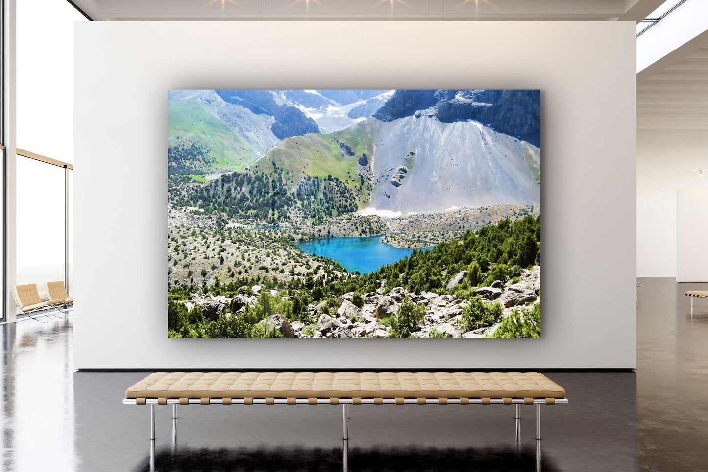 Mountain Large Glass Wall Art