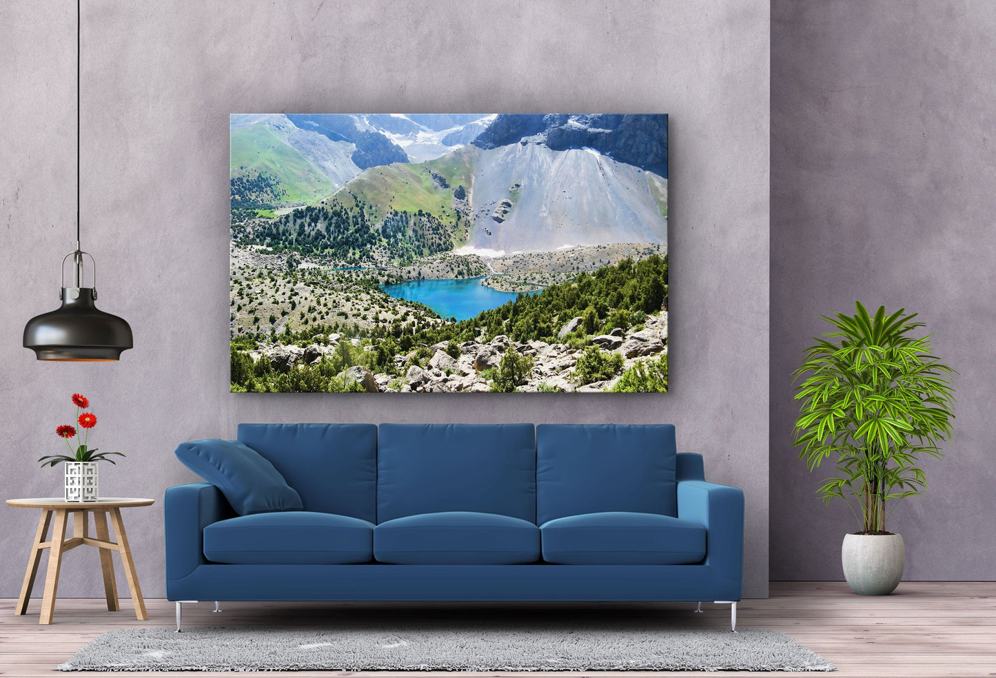 Mountain Large Glass Wall Art