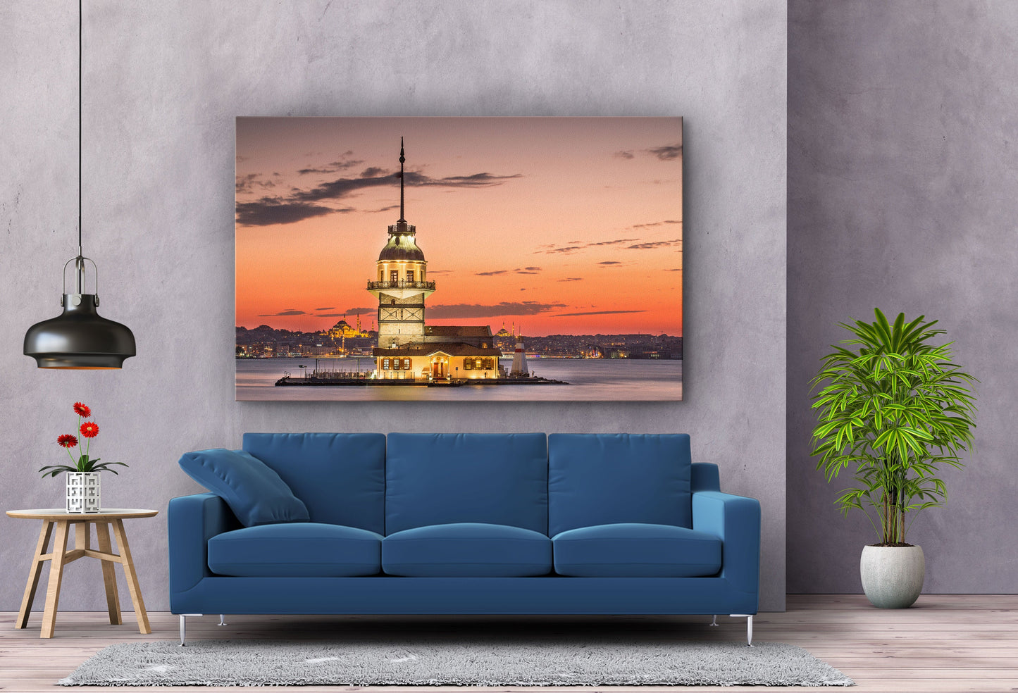 Maiden's Tower, Large Glass Wall Art