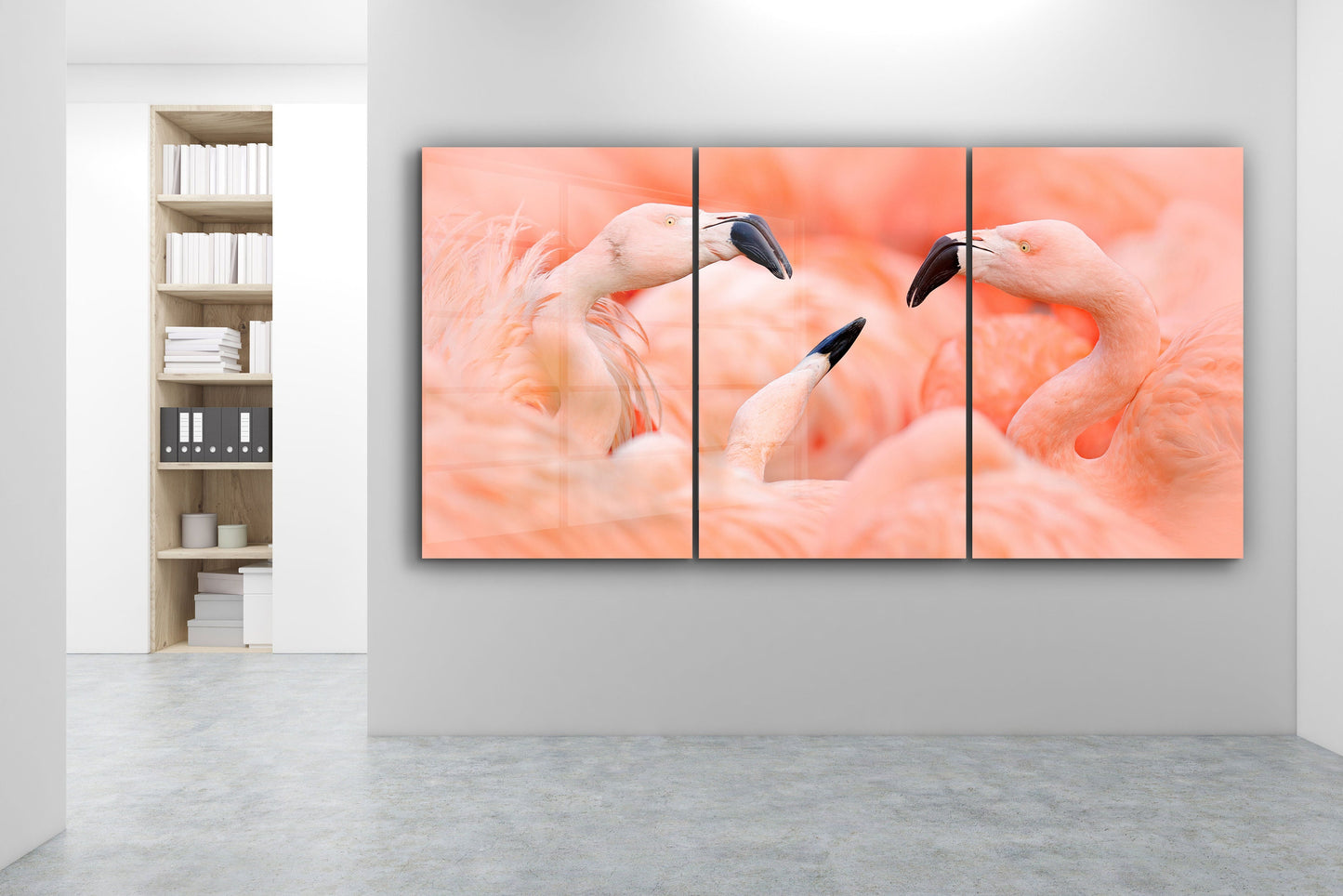 Large Flamingo, Extra Large Glass Wall Art