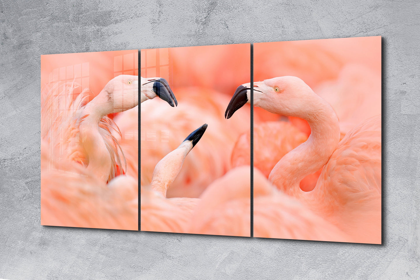Large Flamingo, Extra Large Glass Wall Art