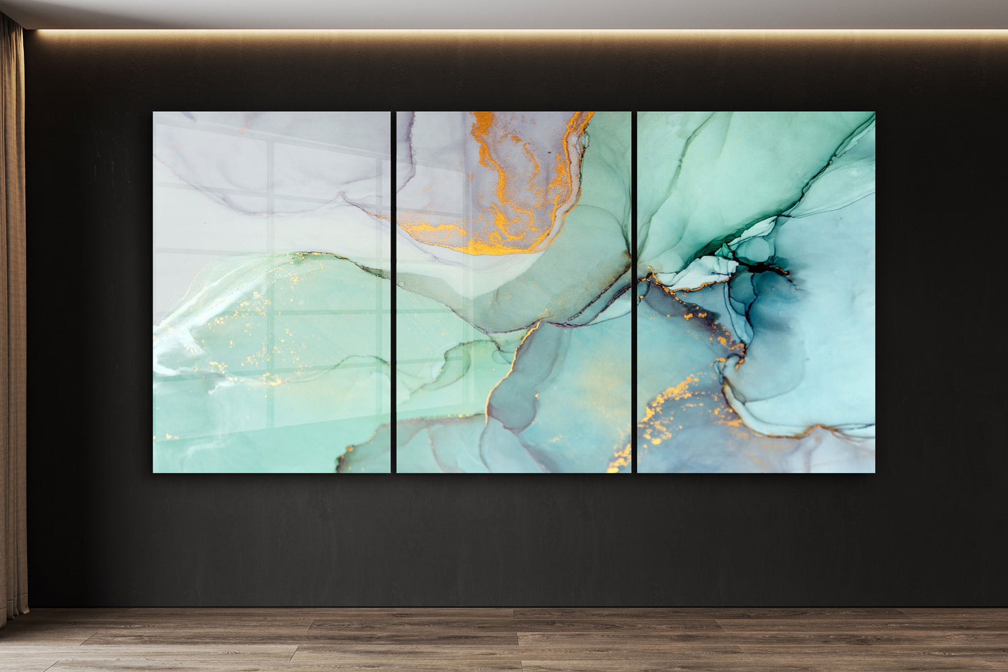 Marble Abstract, Natural Vivid Wall Decor, Large Glass Wall Art