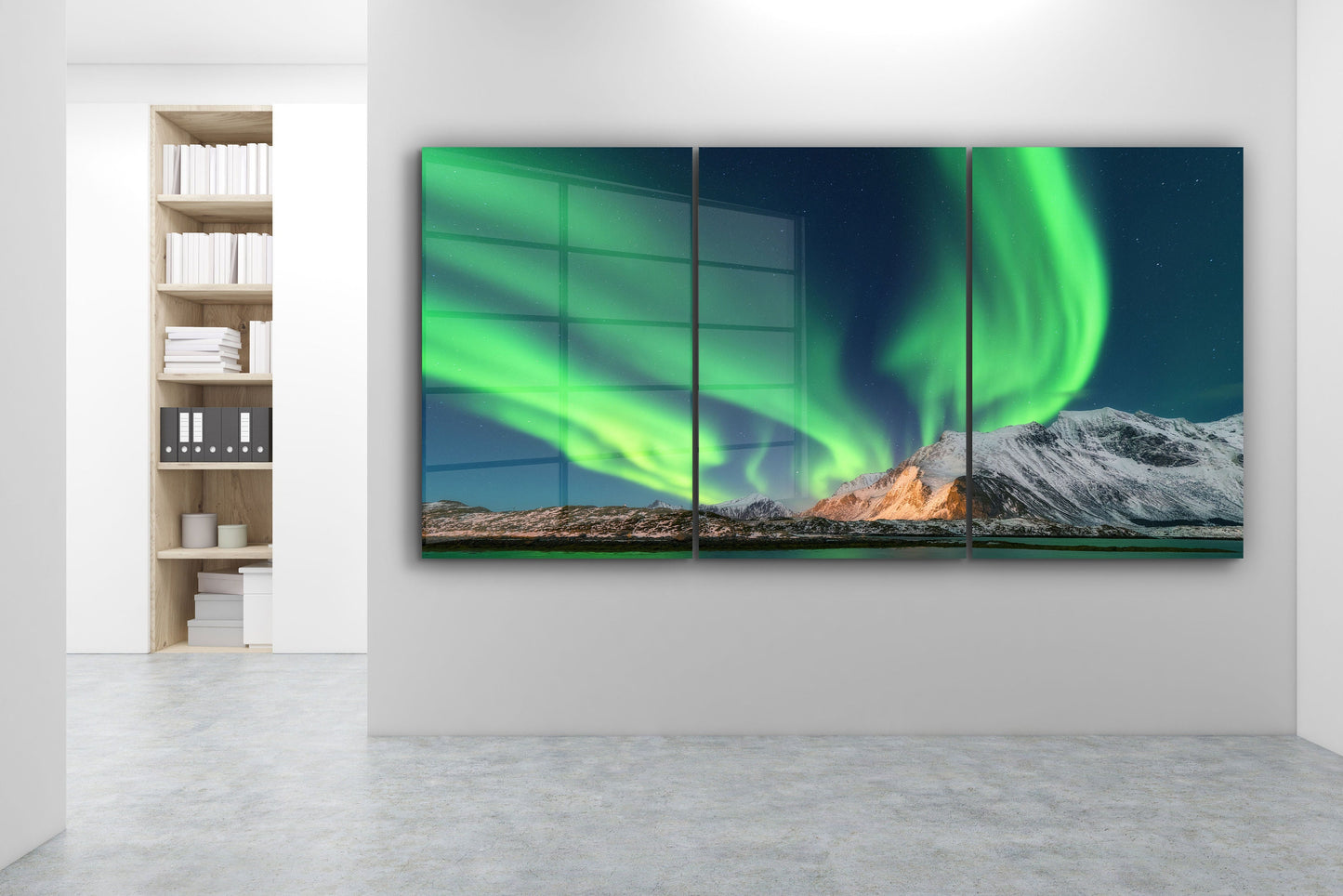 Northern Lights, Large Glass Wall Art