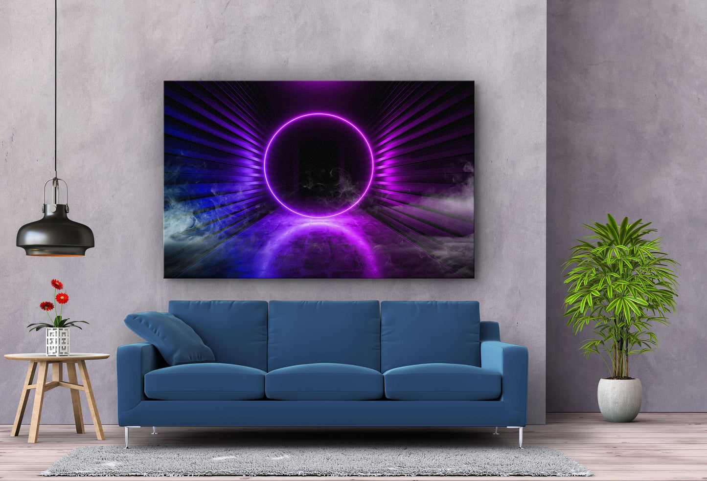Ring of Light, Large Glass Wall Art