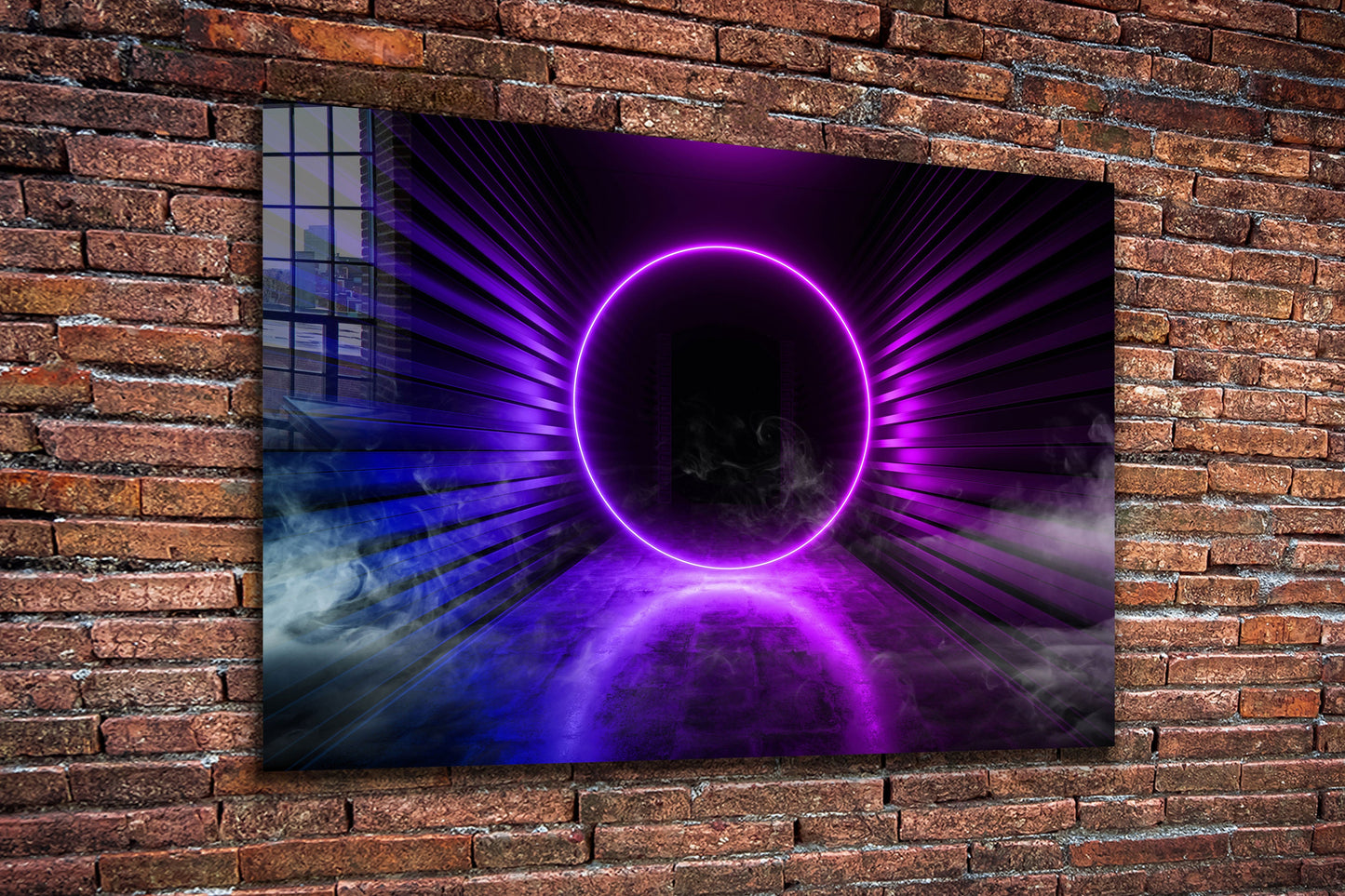 Ring of Light, Large Glass Wall Art