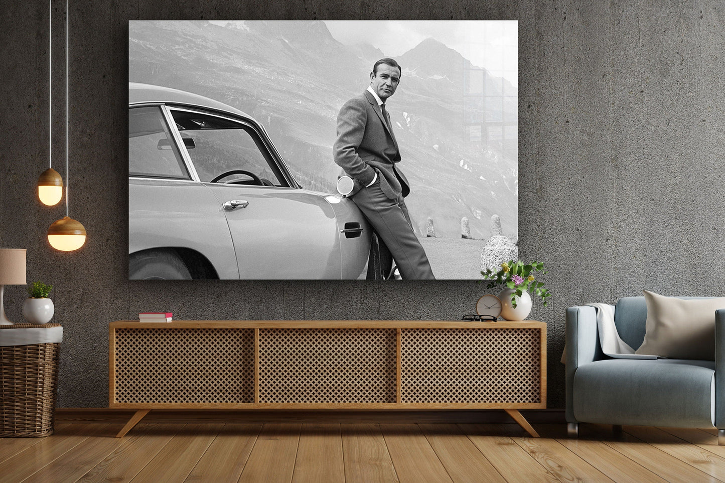 James Bond, Large Glass Wall Art