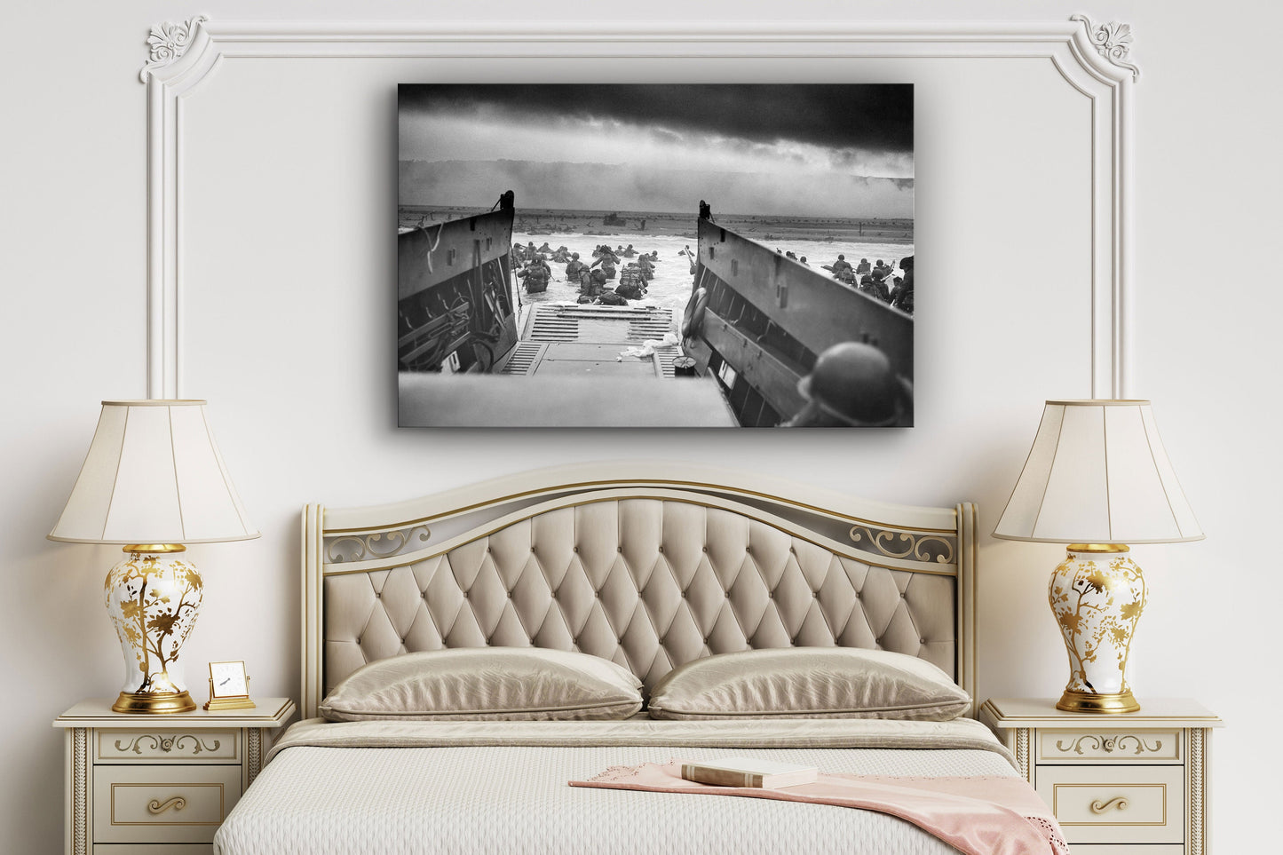 Normandy Landings, Large Glass Wall Art
