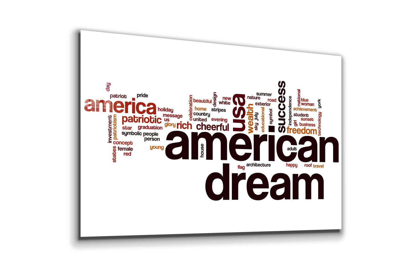 American Dream, Large Glass Wall Art